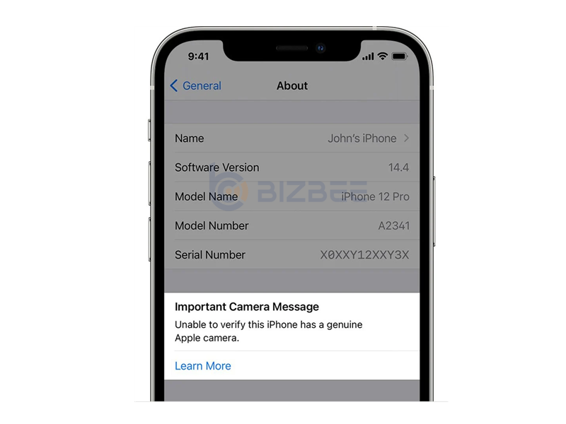 Iphone12シリーズの非純正カメラ警告の解決策 Bizbee Judy